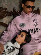 precipice Vintage Distressed NO.3 Stand Collar Tracksuit - 2591
