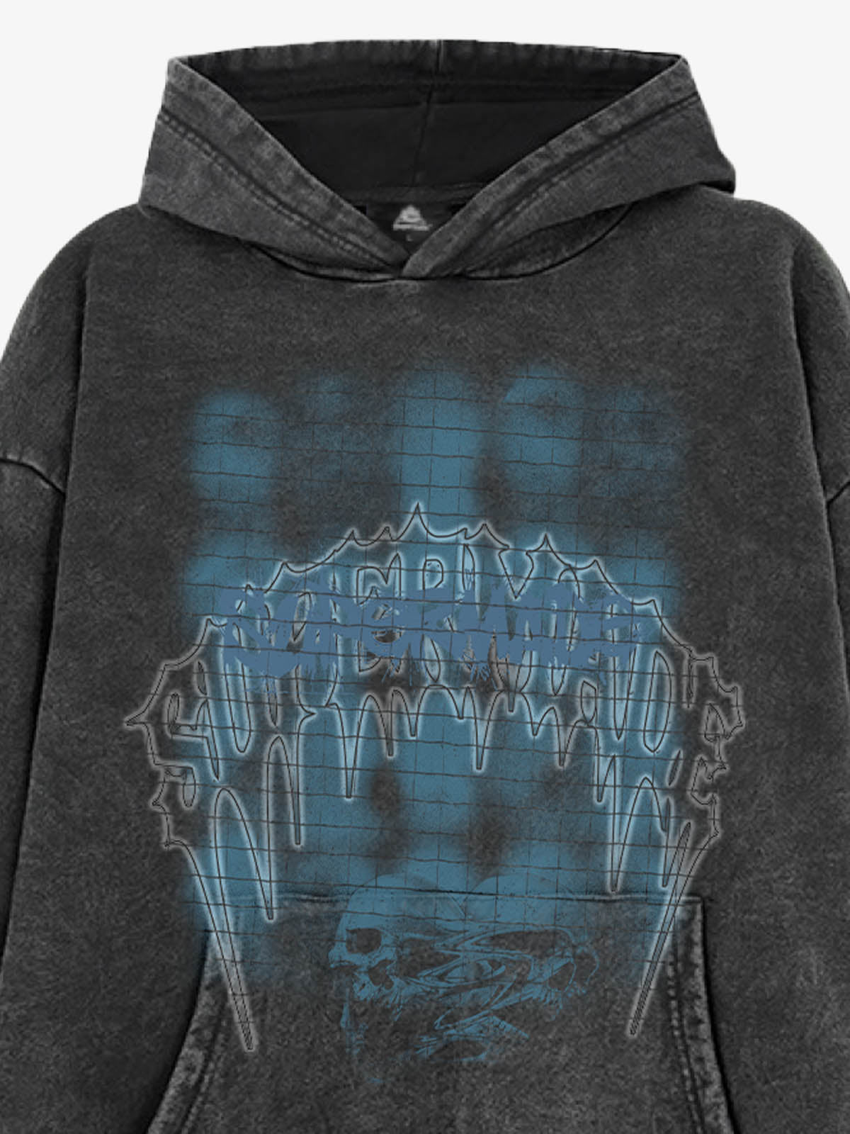 Gothic Skull Graphic Hoodie