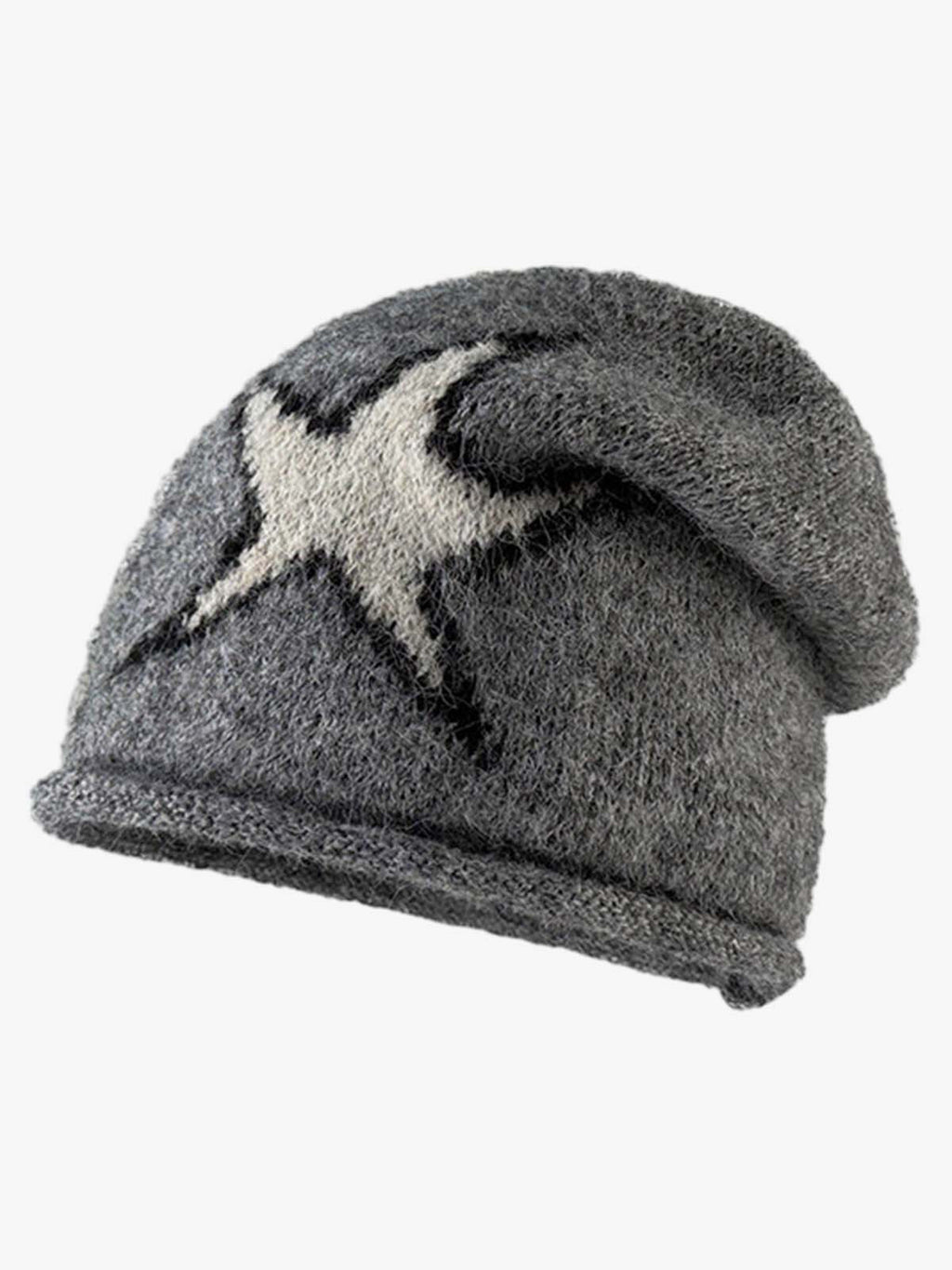 Star Pattern Knit Beanie