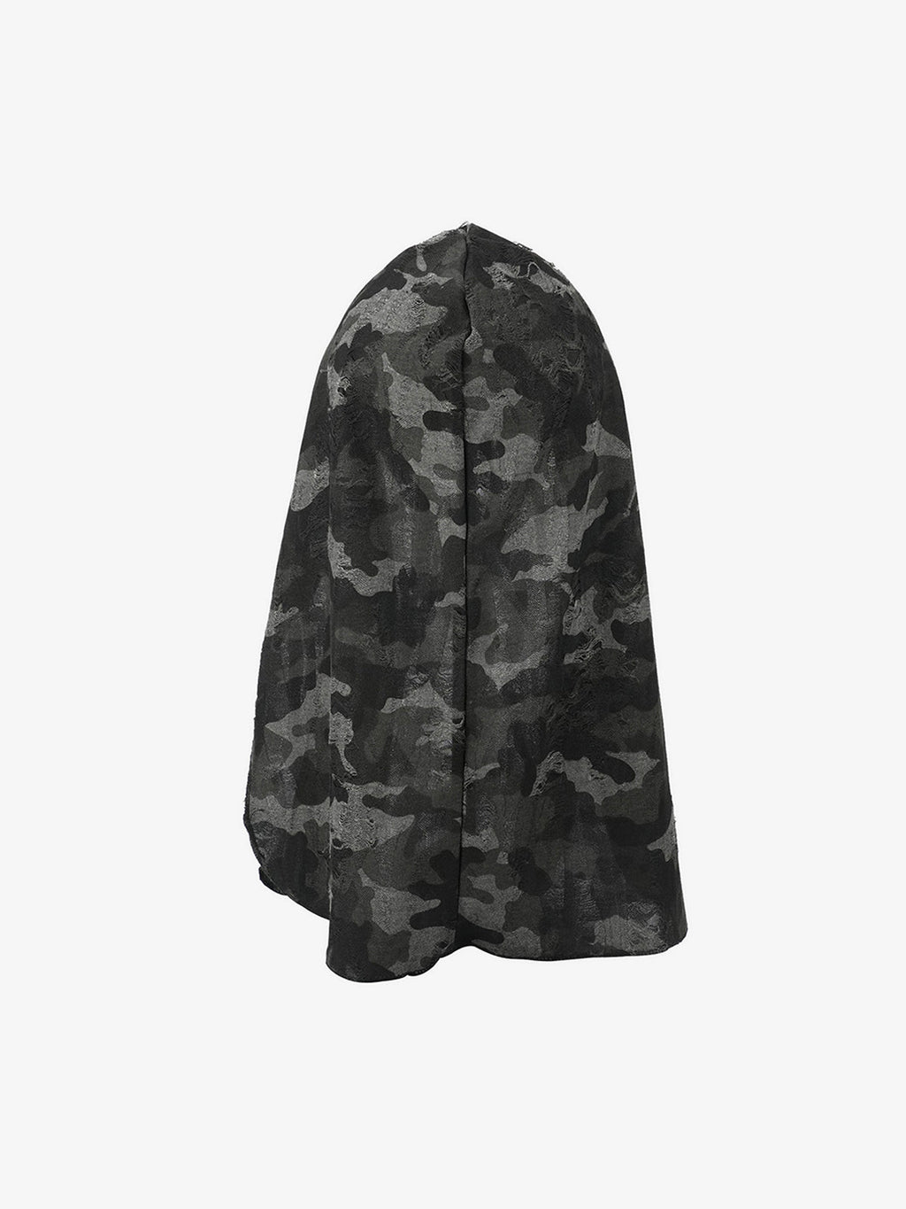 Dark Punk Camouflage Hooded Cape