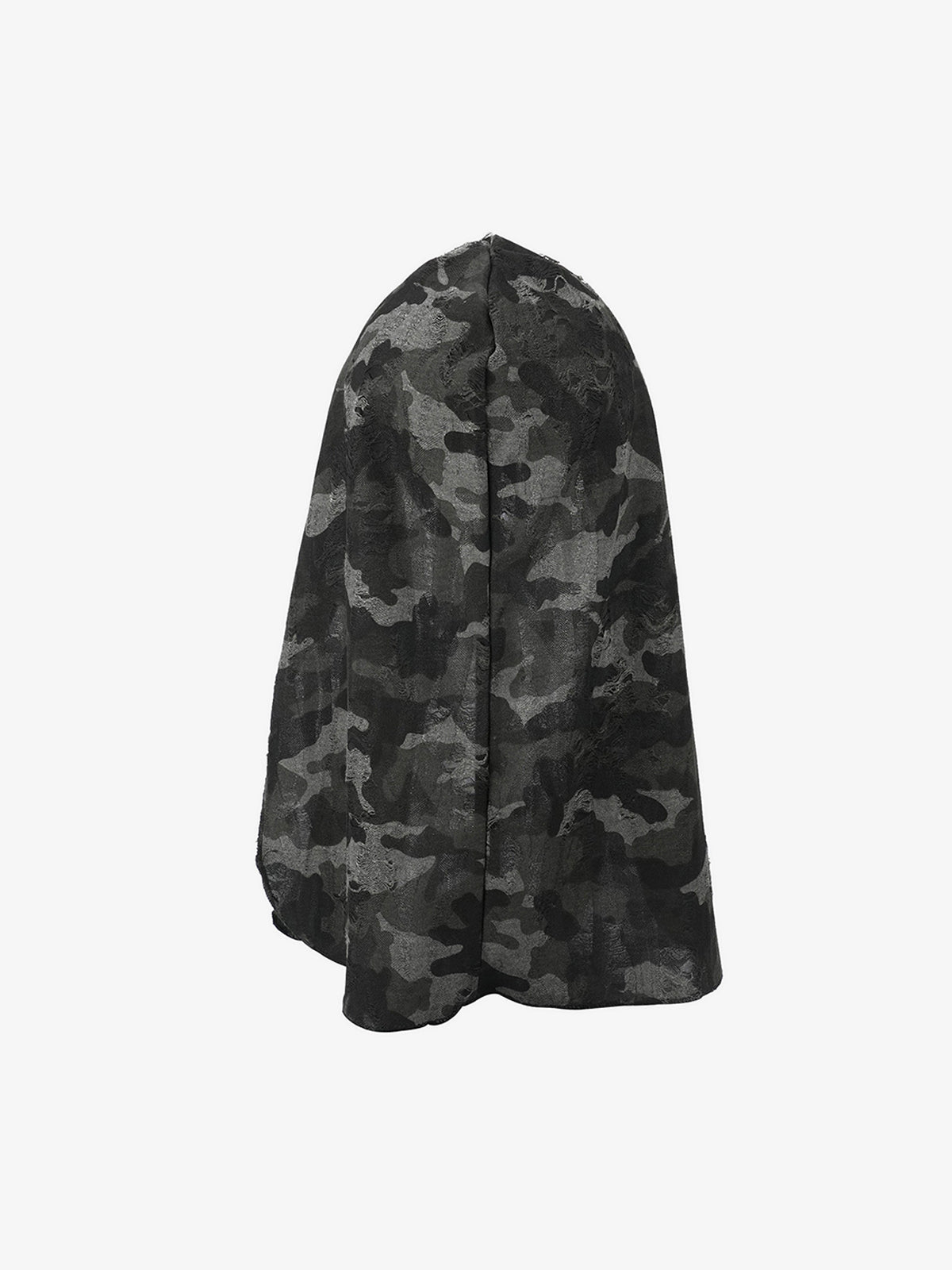 Dark Punk Camouflage Hooded Cape