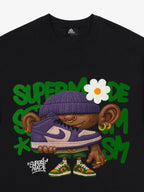 Street Cartoon Sneaker Graffiti Sneaker T-shirt