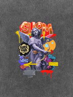 Retro Angel Statue Graffiti T-Shirt