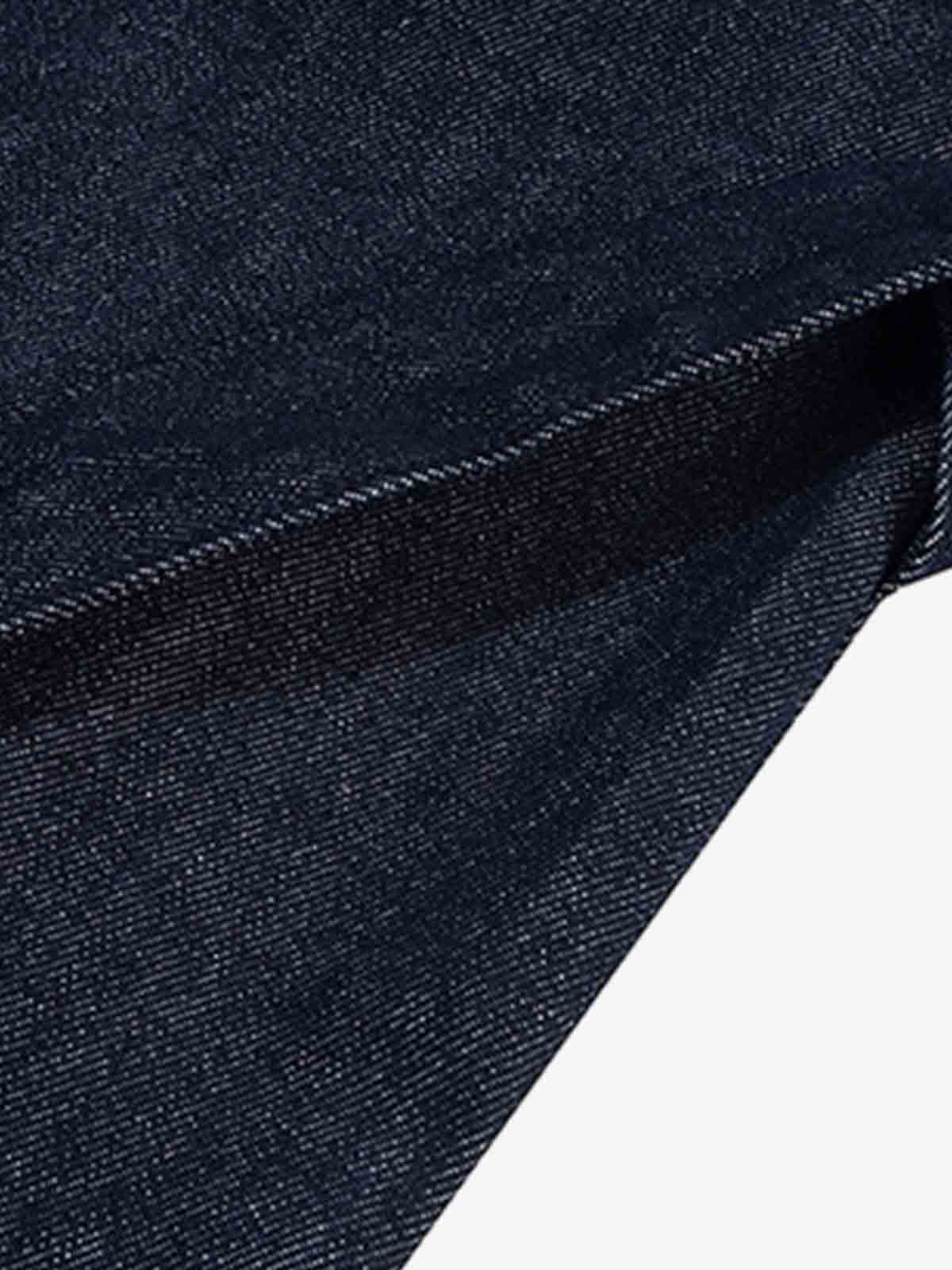Pleated Panel Patchwork Denim Shorts