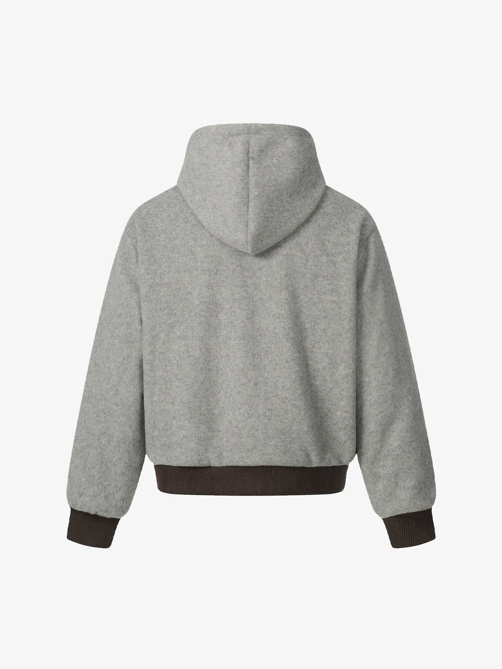 Retro Reversible Fleece Lined Zip-up Hooded Jacket