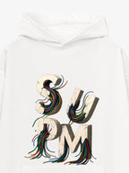 French Terry Streetwear Gravel Wire Font Hoodie