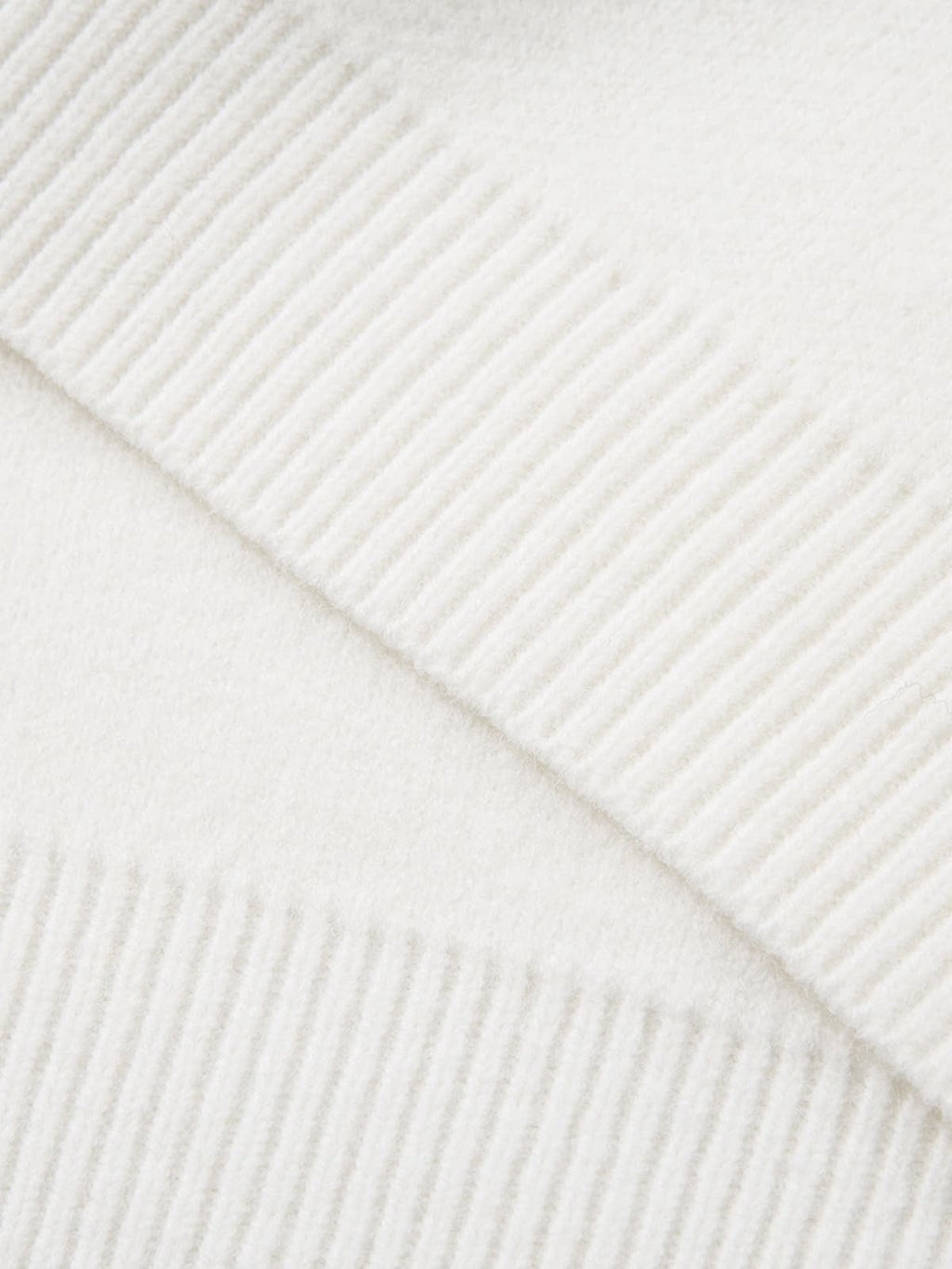 Retro Fuzzy Letter Patch Textured Knit Sweater