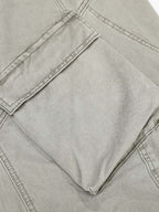Patchwork Multi-Pocket Workwear Casual Machete Pants