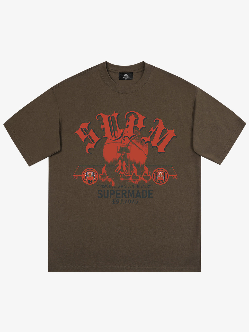 SUPM Slogan Graphic Retro Streetwear T-Shirt
