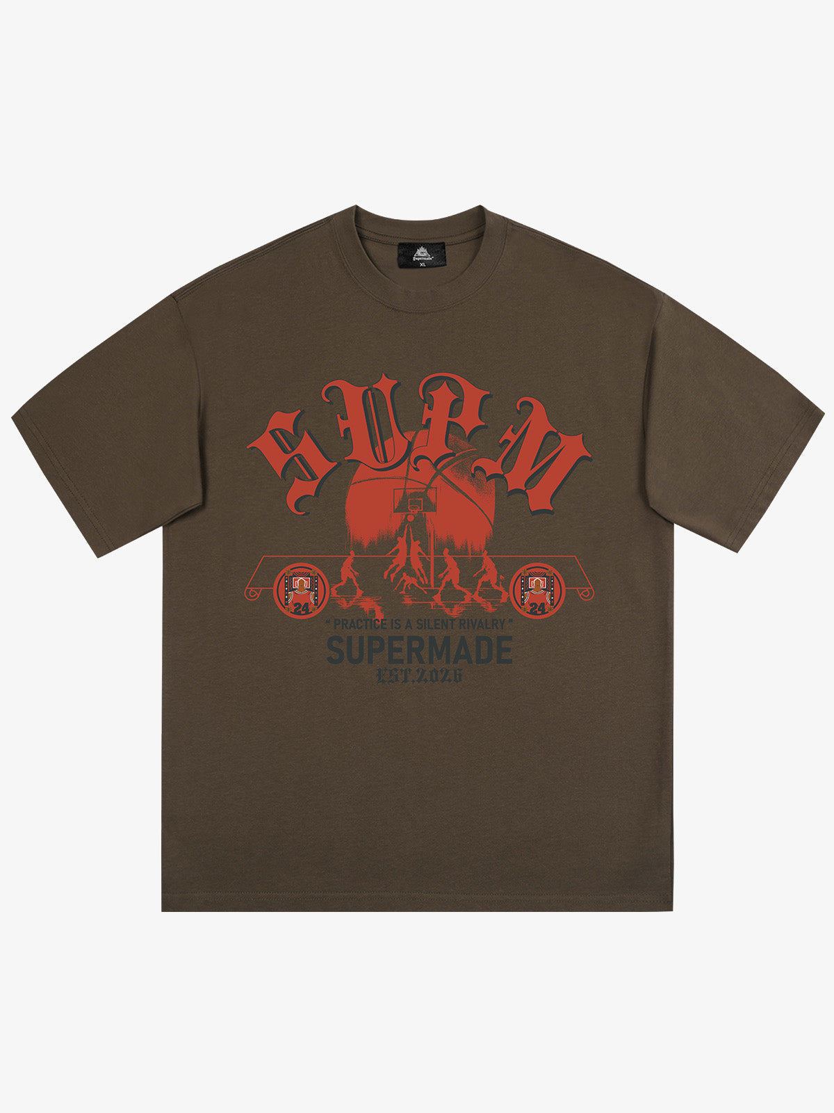 SUPM Slogan Graphic Retro Streetwear T-Shirt