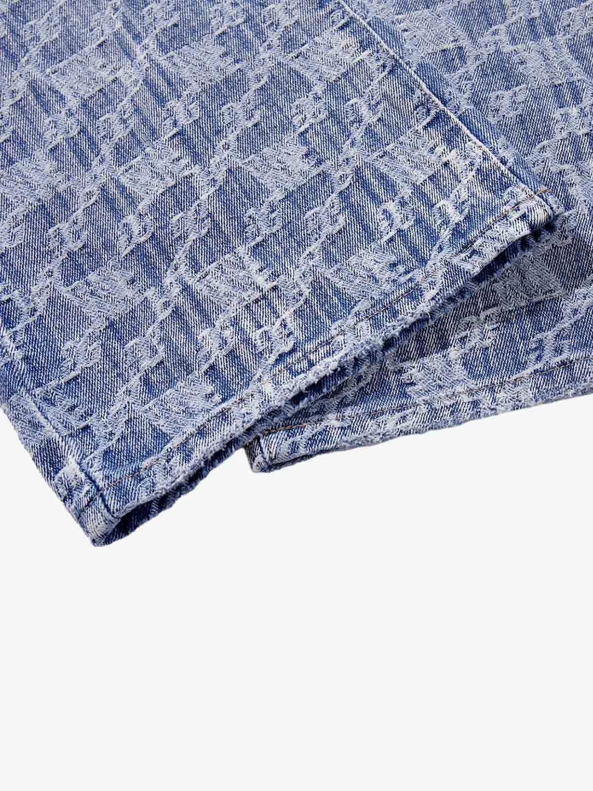 Gradient Wash Jacquard Denim Jeans