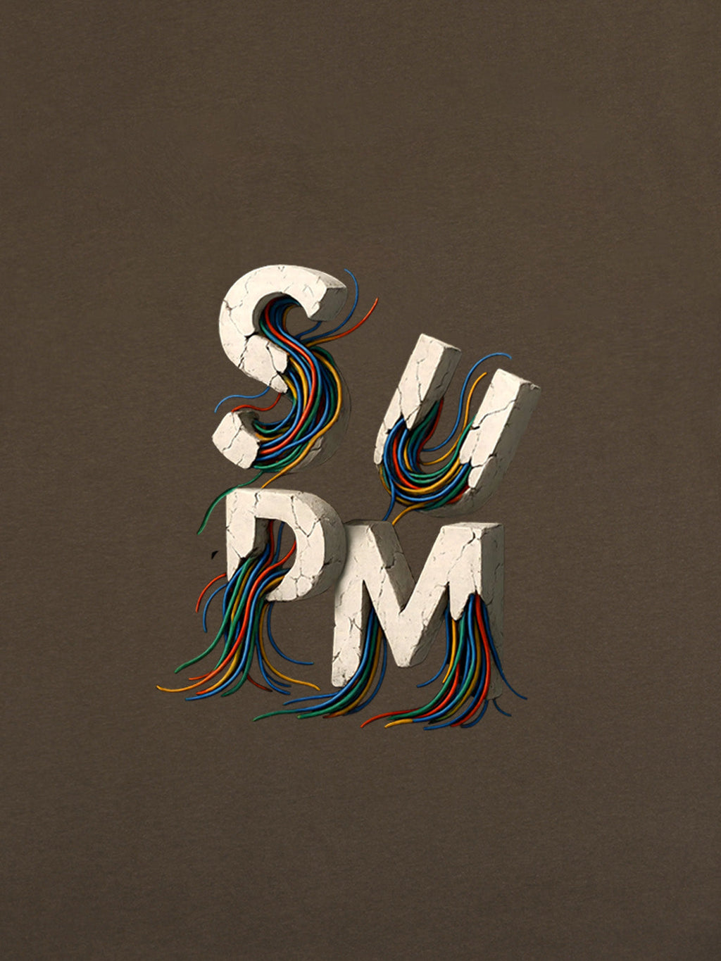 SPMD Letter Cable Graphic T-Shirt