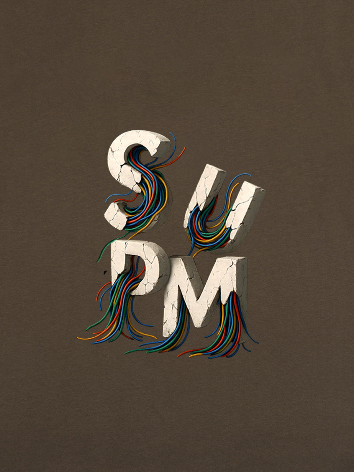 SPMD Letter Cable Graphic T-Shirt
