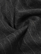 Pinstripe Elastic Waist Wide Leg Pants