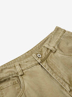 Street Detachable Belt Baggy Pants
