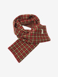 Vintage Holiday Plaid Knit Scarf