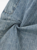 Vintage Cargo Pocket Washed Barrel Jeans
