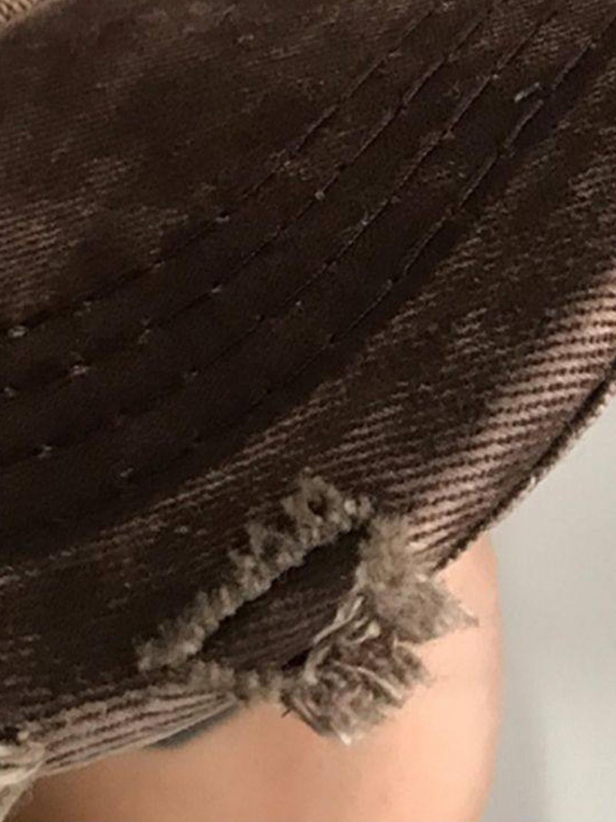 Washed Distressed Frayed Brim Baseball Cap