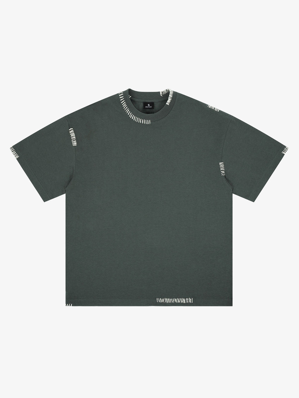 Minimal Exposed Stitch Design T-Shirt