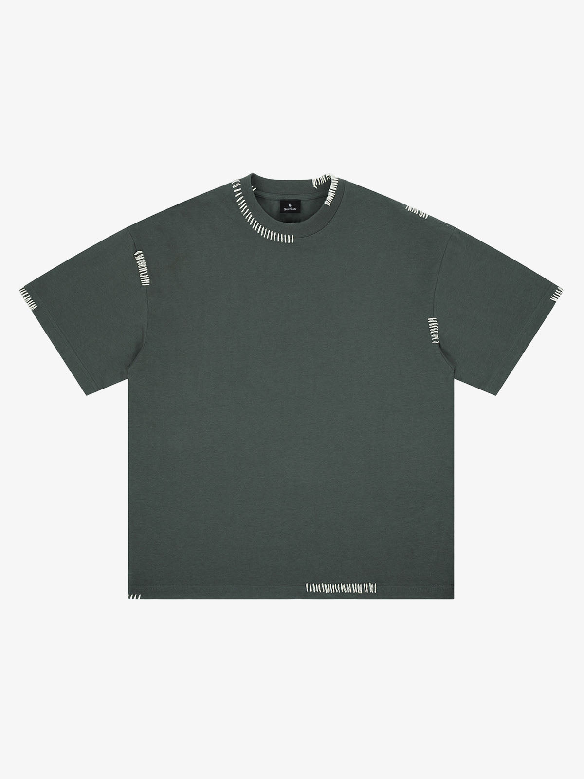 Minimal Exposed Stitch Design T-Shirt