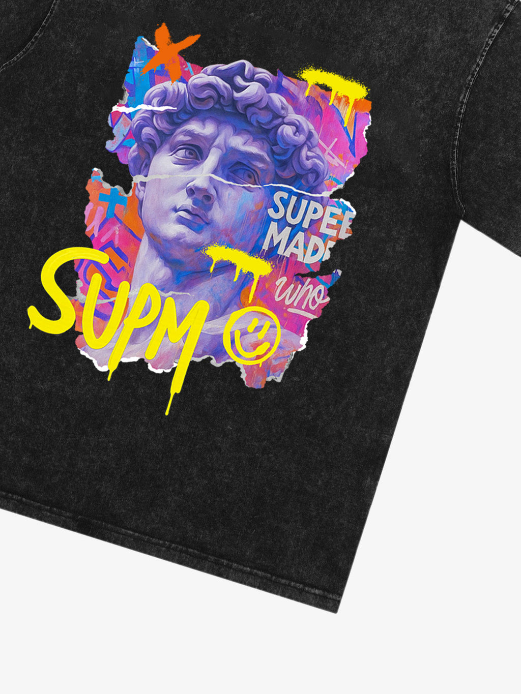 David Sculpture Vibrant Graffiti Art T-Shirt