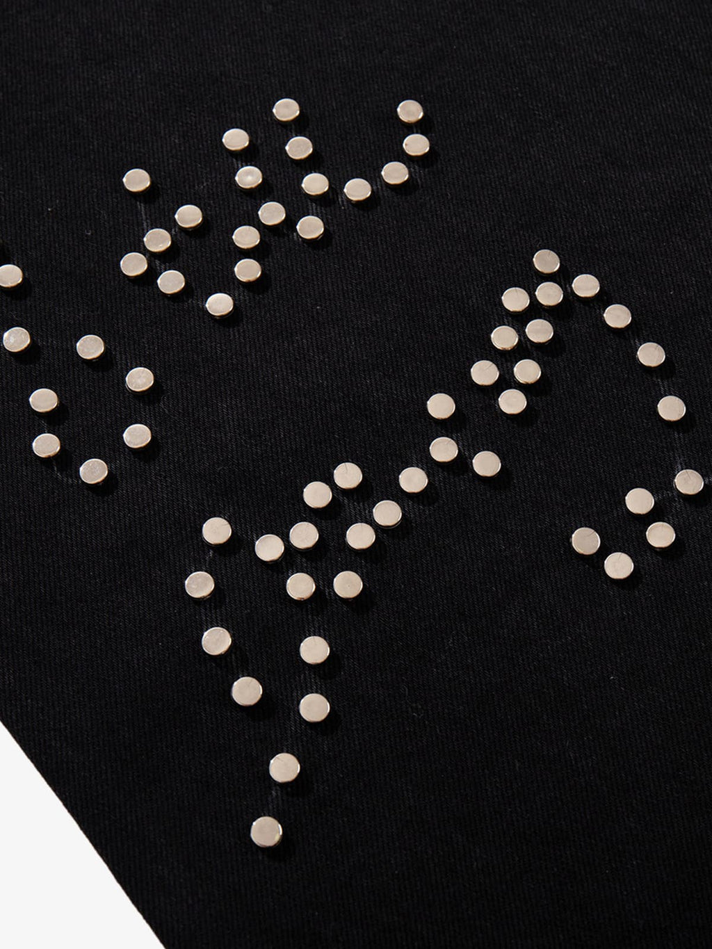 Retro Rhinestone Leopard Patch Music Note Straight Jeans