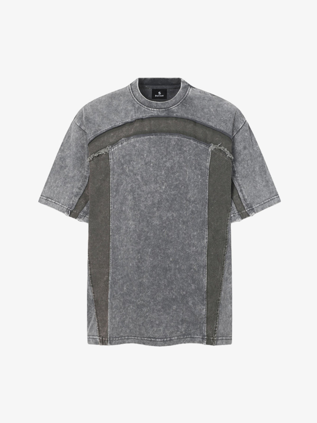 Panel Stitch Cotton T-Shirt