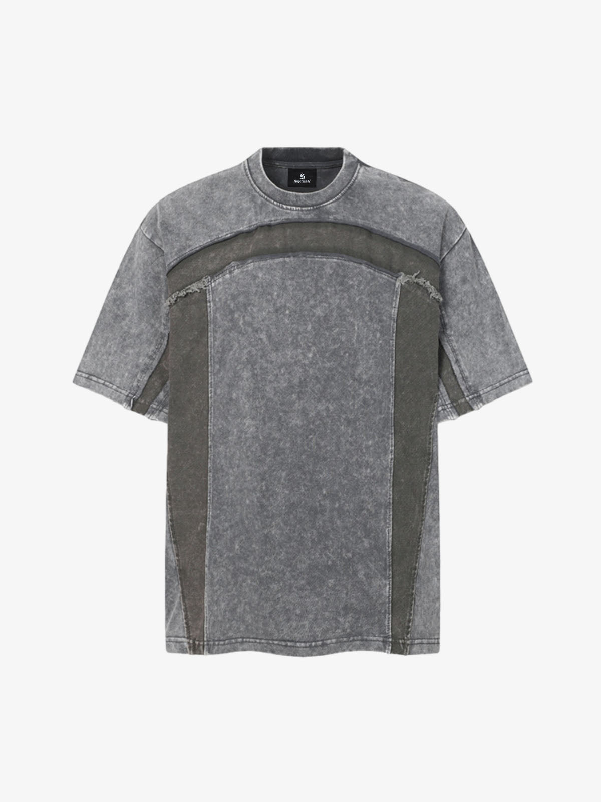 Panel Stitch Cotton T-Shirt