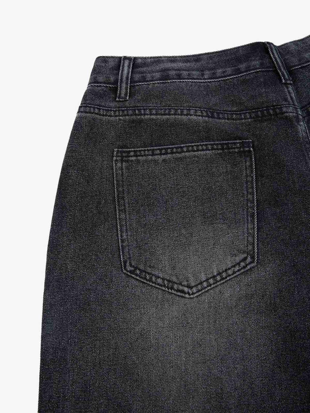 Vintage Barbed Wire Embroidery Distressed Washed Denim Jorts