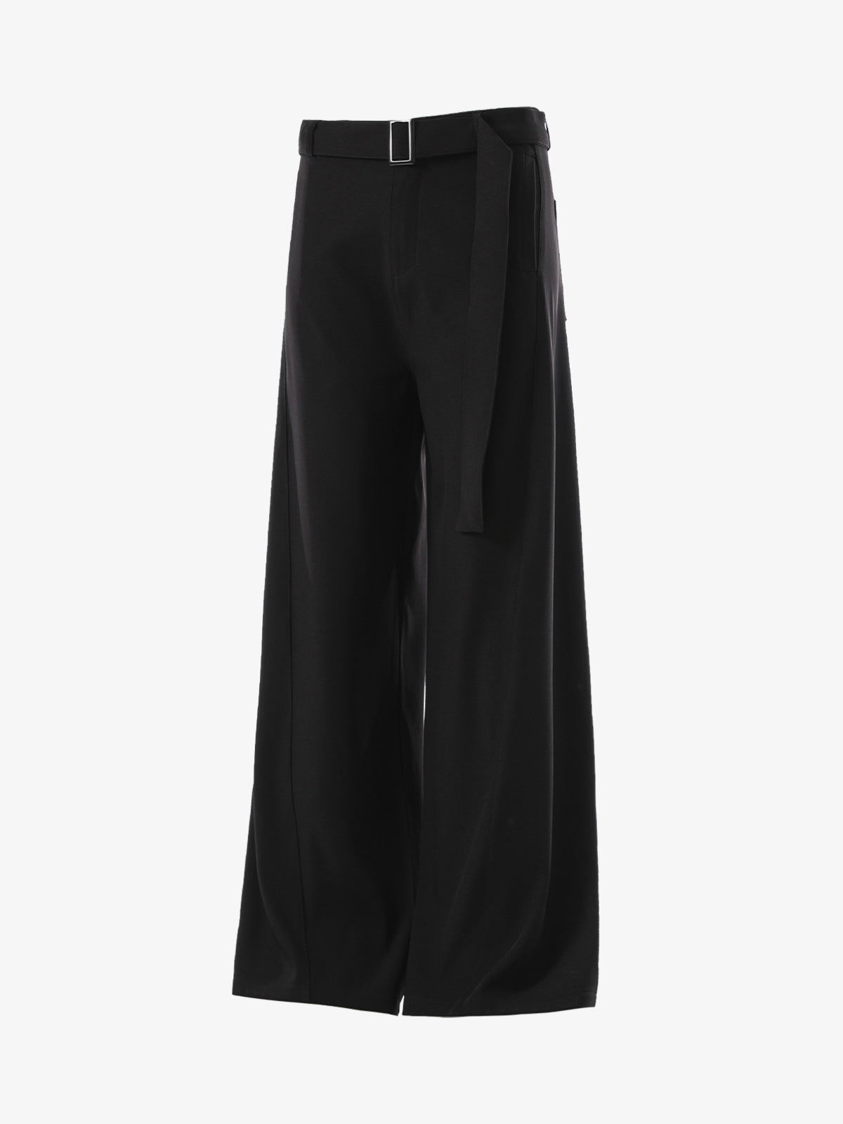 High Street Belt Pleated Flared Scimitar Pants