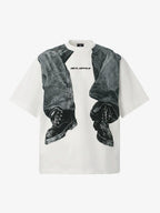 3D Trompe L’Oeil Graphic Short Sleeve T-Shirt - 2610