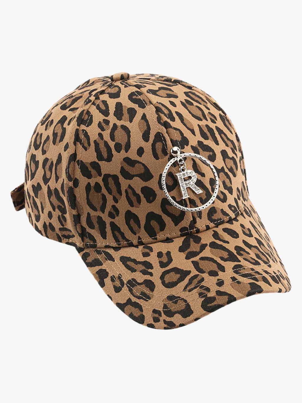 Retro Leopard Print Curved Baseball Cap