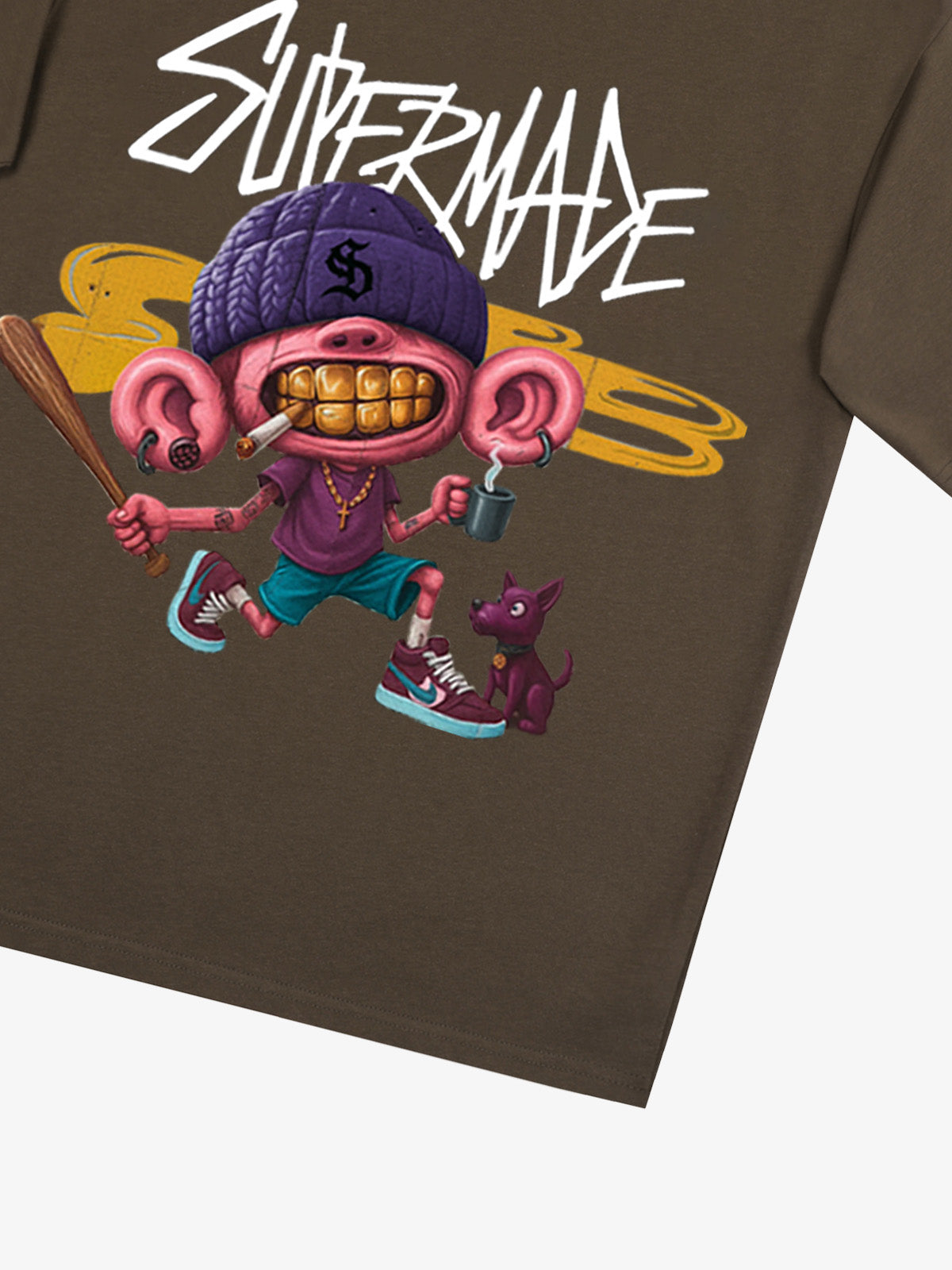Theprecipice Cartoon Graffiti Trendy Weird Kid T-Shirt