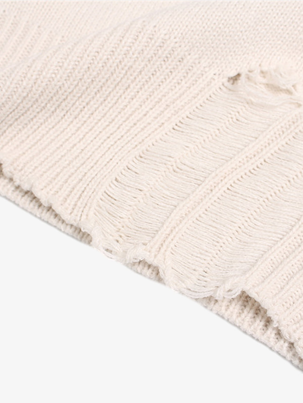 Heavy Cut Turtleneck Cardigan Zipper Sweater