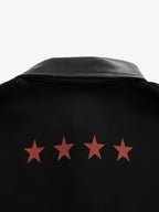 Motorcycle Style Lapel Polo Long Sleeve T-Shirt