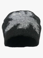 Vintage Fuzzy Cat Pattern Knit Beanie Hat