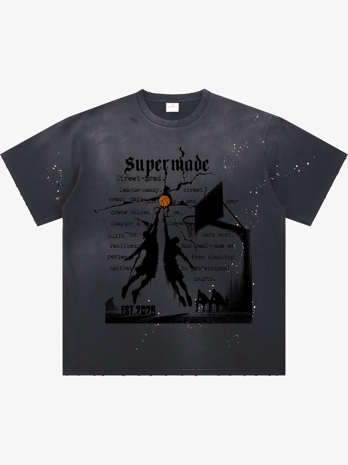 precipice Basketball Illustration Street Graphic T-Shirt