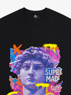 David Sculpture Vibrant Graffiti Art T-Shirt