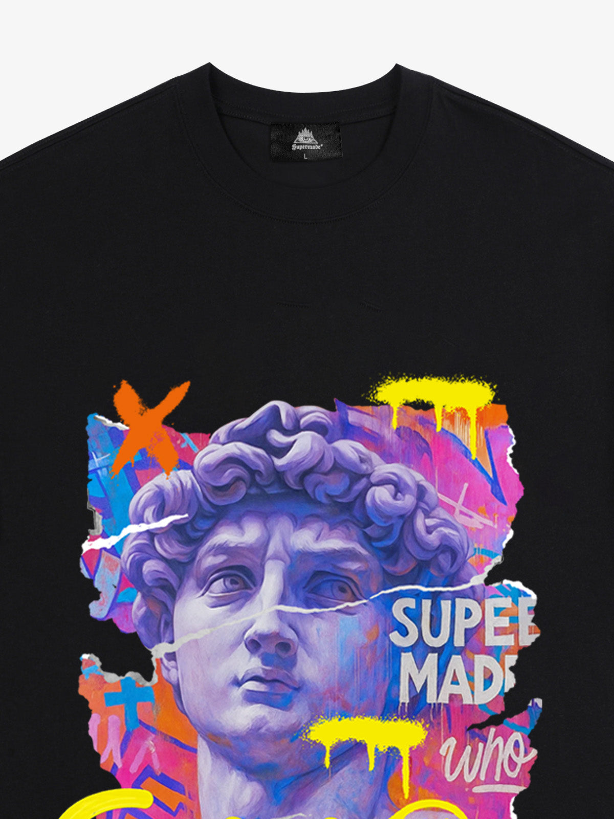 David Sculpture Vibrant Graffiti Art T-Shirt