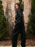 precipice Pearl Embellished Zip Up Set - 2596