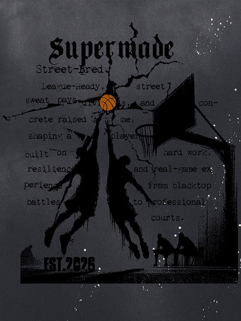 precipice Basketball Illustration Street Graphic T-Shirt