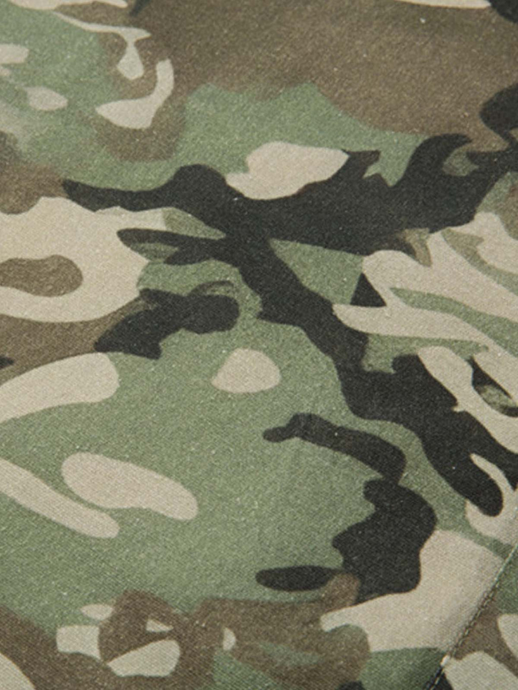Camouflage Leopard Patchwork Layered Shirt