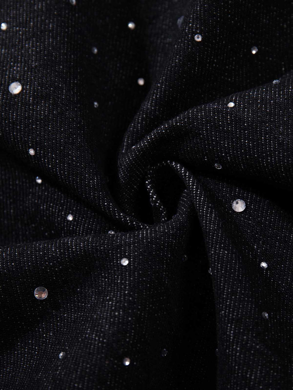 Star Rhinestone Embellished Baggy Jeans