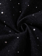 Star Rhinestone Embellished Baggy Jeans
