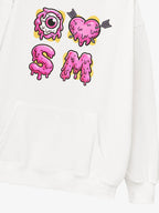 Street Dripping Letter Eyeball Graffiti Hoodie