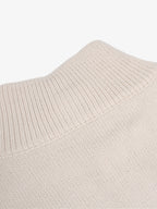 Heavy Cut Turtleneck Cardigan Zipper Sweater