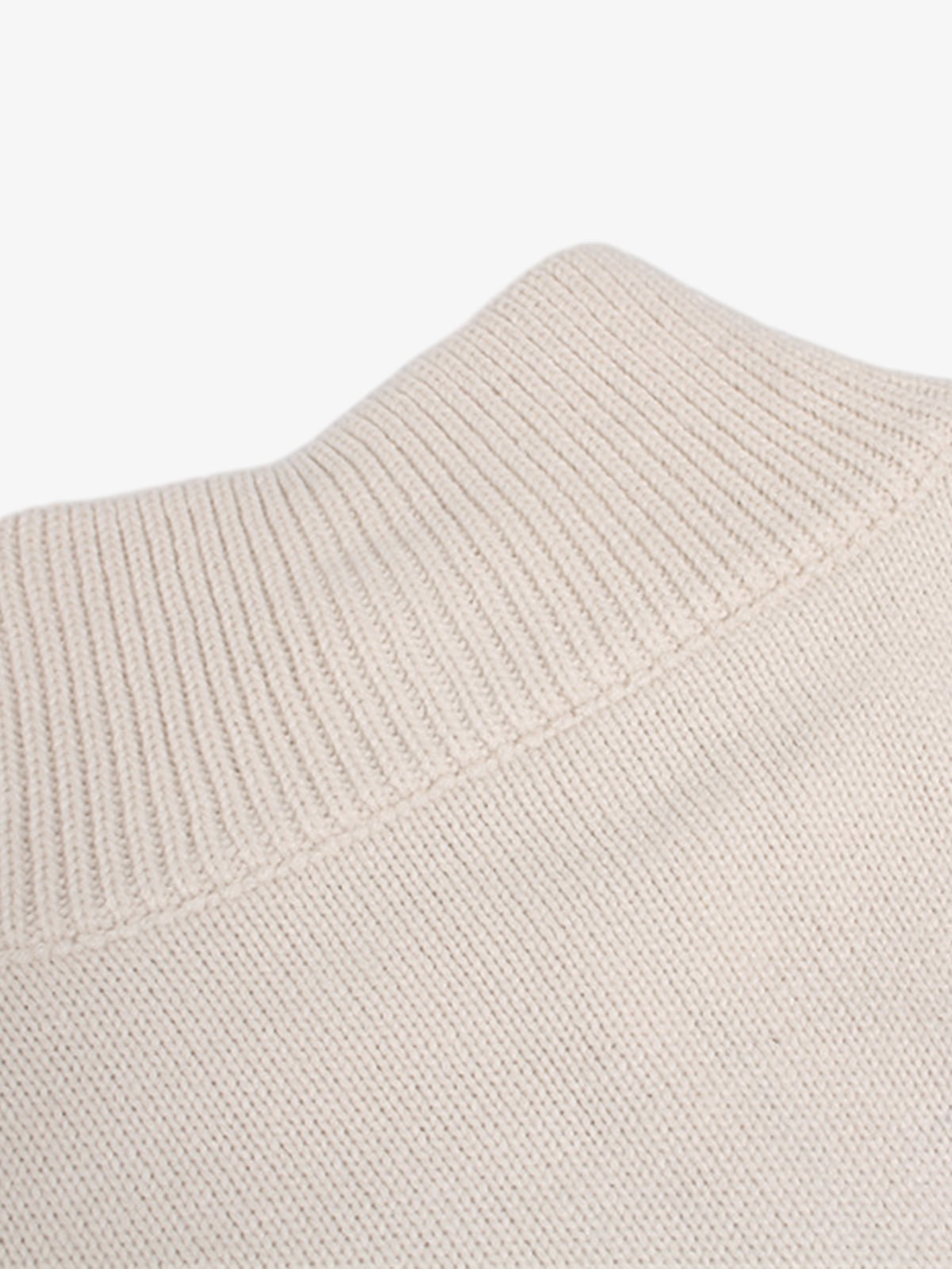 Heavy Cut Turtleneck Cardigan Zipper Sweater