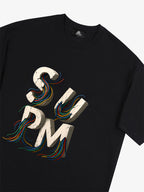 SPMD Letter Cable Graphic T-Shirt