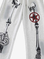 Streetwear Skeleton Print Sweatpants