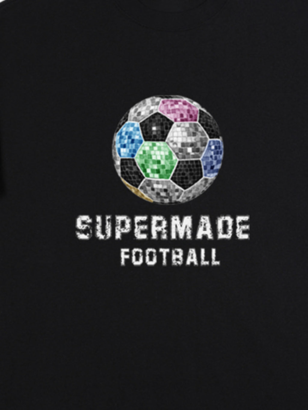 Color Block Soccer Ball Graphic T-Shirt